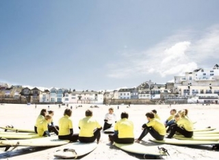 On shore surf lessons